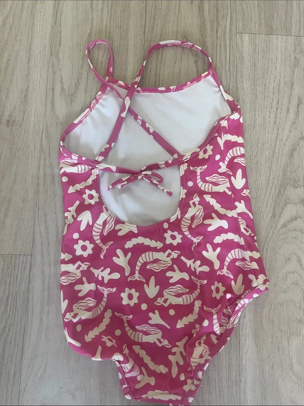 Hanna Andersson Yellow Lemon Print & Pink Mermaid print Kids One-Pieces